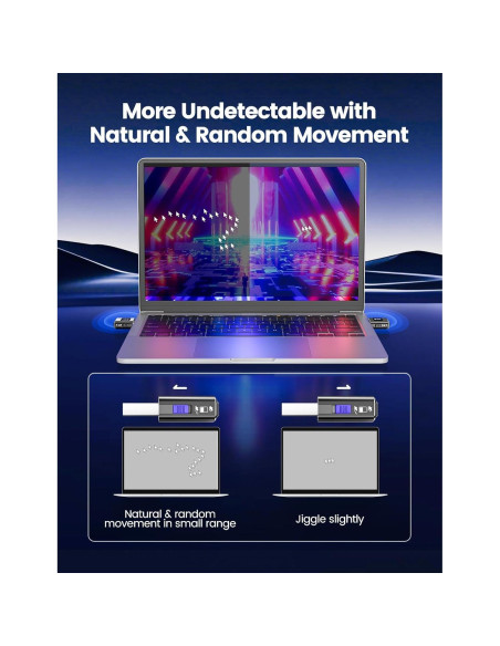 Mini Mouse Jiggler VAYDEER T5s Indetectable con Temporizador LED