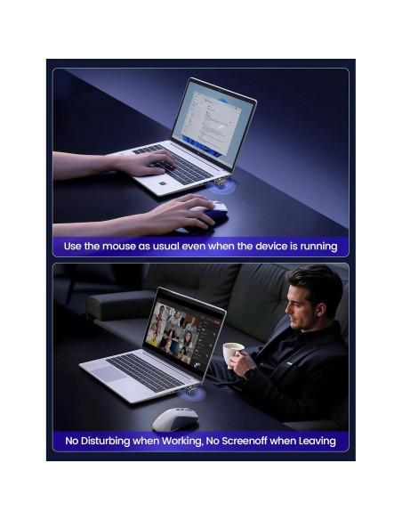 Mini Mouse Jiggler VAYDEER T5s Indetectable con Temporizador LED