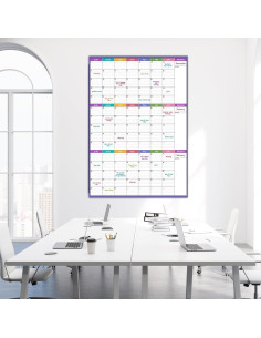 Calendario de Pizarra Blanca Youthamazing 3 Meses 71x102 cm 2