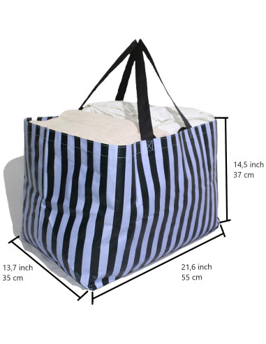 Bolsas de Compras Grandes Reutilizables 4 Pcs - PP Resistente