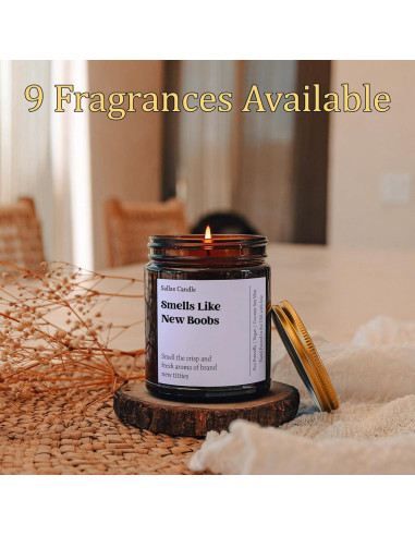 Vela de Cera de Soja Sallas 4oz y 9oz Ecológica Aromática