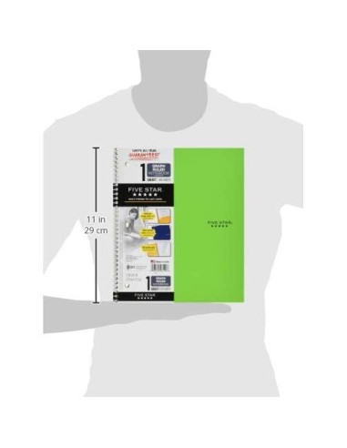 Cuaderno Espiral Five Star 1 Asignatura 100 Hojas Cuadriculado