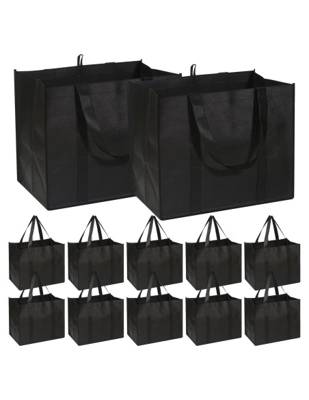 Bolsas de Compras Reutilizables DIOMMELL 12 Piezas 40.9x33x25.9cm