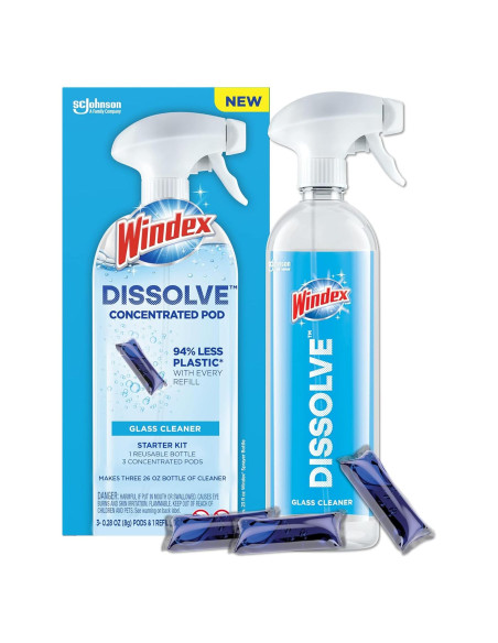 Limpiador de Vidrios Windex Dissolve Pods 768 ml - Kit Inicio
