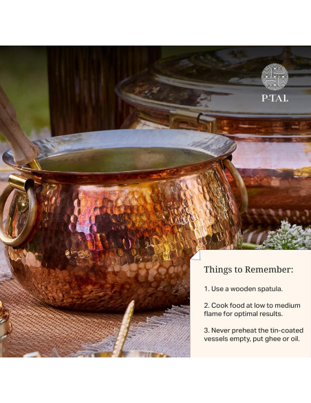 Olla Holandesa P-TAL de Cobre 3.5L Antiadherente 22.86cm