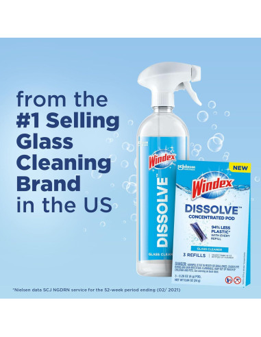 Limpiador de Vidrios Windex Dissolve Pods 768 ml - Kit Inicio