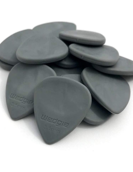 Púas de Guitarra de Goma Wedgie WRPP31M Media 3.1mm - 3 Piezas
