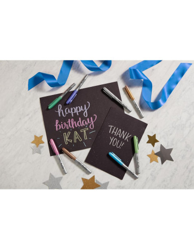 Marcadores Permanentes Metálicos BIC Intensity, Punta Fina, 8 Unidades