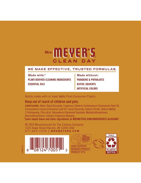 Juego de Cocina Mrs. Meyer's Manzana - 3 Productos de Limpieza