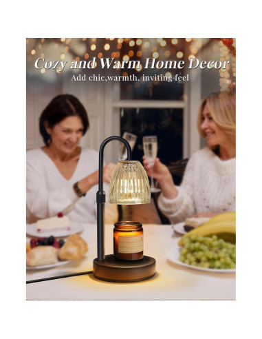 Lámpara Calentadora de Velas Linstaine Regulable con Temporizador