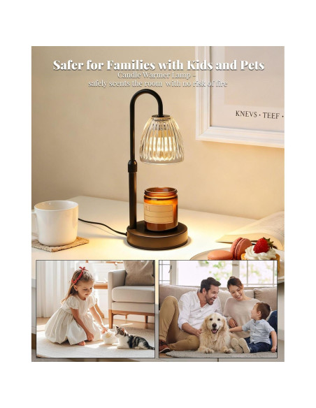 Lámpara Calentadora de Velas Linstaine Regulable con Temporizador