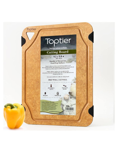 Tabla de Cortar Toptier 29.2x23.5cm Fibra de Madera Ecológica