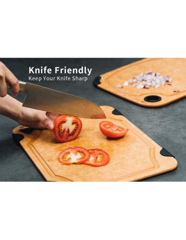 Tabla de Cortar Toptier 29.2x23.5cm Fibra de Madera Ecológica