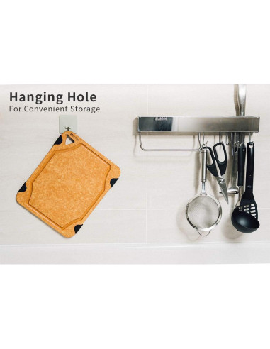 Tabla de Cortar Toptier 29.2x23.5cm Fibra de Madera Ecológica