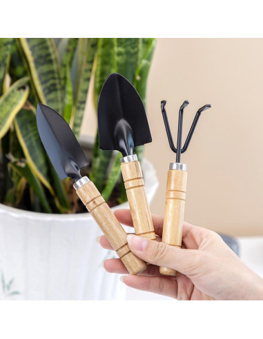 Juego de Herramientas de Jardín Mini 3 Piezas Snadulor