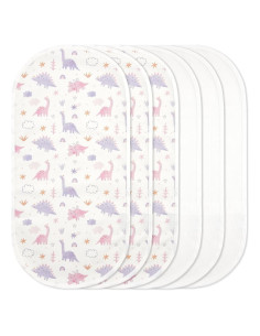Protectores de Cambiador TILLYOU 100% Algodón Reutilizables 6 Pzs