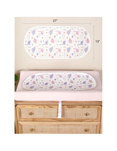 Protectores de Cambiador TILLYOU 100% Algodón Reutilizables 6 Pzs