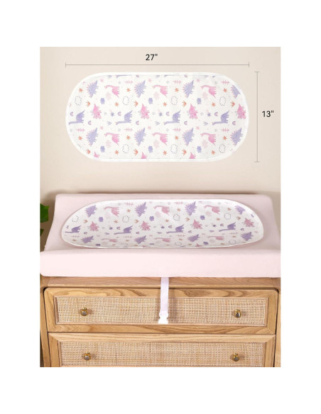 Protectores de Cambiador TILLYOU 100% Algodón Reutilizables 6 Pzs