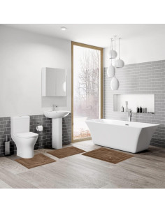 Juego de Alfombrillas de Baño CNNJ 3 Piezas Antideslizantes 2