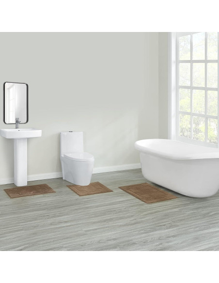 Juego de Alfombrillas de Baño CNNJ 3 Piezas Antideslizantes