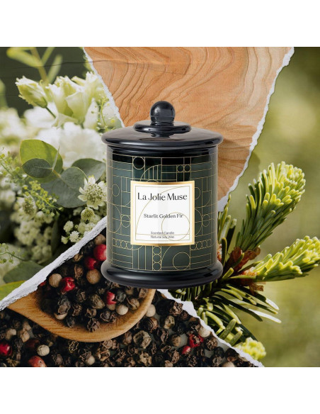 Vela de Soja Natural LA JOLIE MUSE Cedro y Ciprés 285g