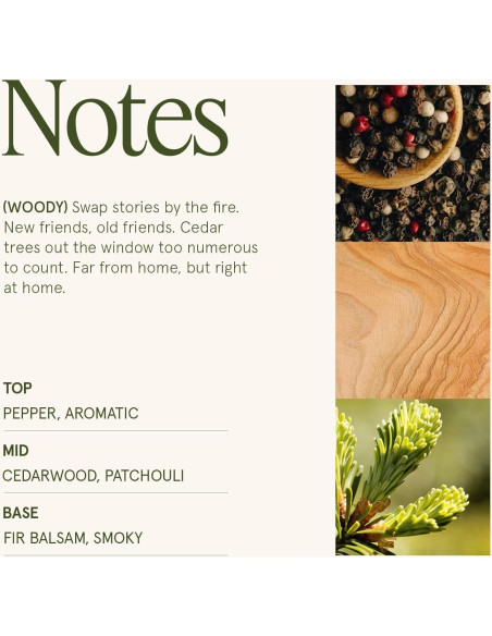 Vela de Soja Natural LA JOLIE MUSE Cedro y Ciprés 285g