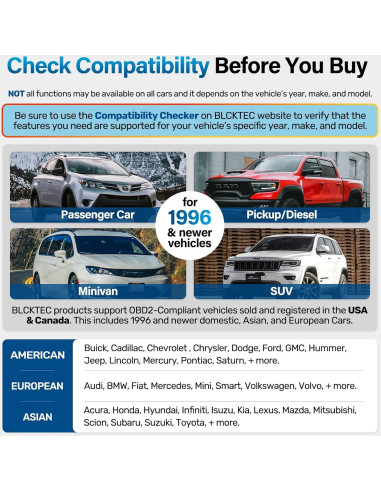 Escáner OBD2 BLCKTEC 460T Diagnóstico Automotriz Completo