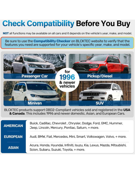 Escáner OBD2 BLCKTEC 460T Diagnóstico Automotriz Completo