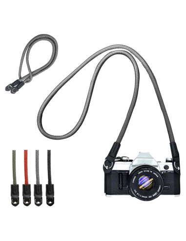 Correa de Cámara Universal KONXISA 100 cm Nylon Gris