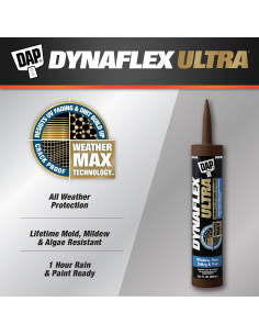Sellador DAP Dynaflex Ultra 10.1 Oz Marrón para Exteriores 2
