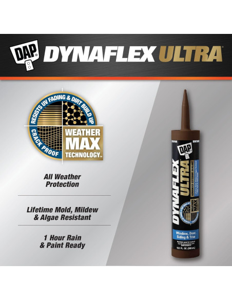 Sellador DAP Dynaflex Ultra 10.1 Oz Marrón para Exteriores