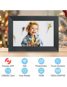 Marco Digital Frameo 10.1" WiFi 16GB Pantalla FHD 2