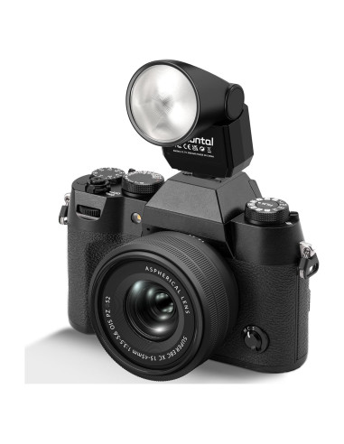 Mini Flash Speedlite Desiontal GN8 6200K para Cámara - Negro