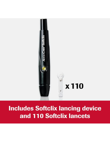 Dispositivo de punción Accu-Chek Softclix + 110 lancetas