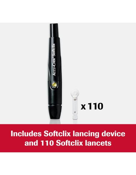 Dispositivo de punción Accu-Chek Softclix + 110 lancetas