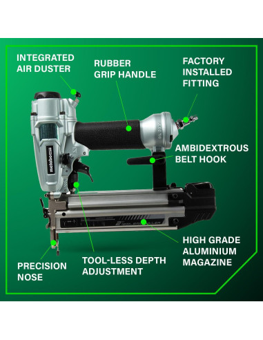 Clavadora Neumática Metabo HPT NT50A5 18 Gauge 1.31 kg