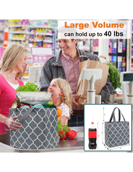 BeeGreen 6 Bolsas de Compras Reutilizables Plegables 33x18cm