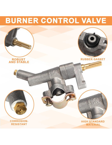 Válvula de Control de Quemador Principal PETKAO para Weber Spirit II