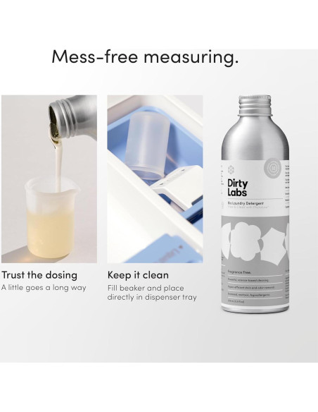 Detergente Líquido Bio Dirty Labs 255 ml Sin Fragancia Ecológico