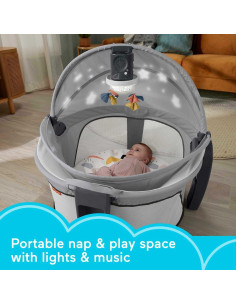 Cuna portátil Deluxe Fisher-Price HLV76 con proyector y música 2
