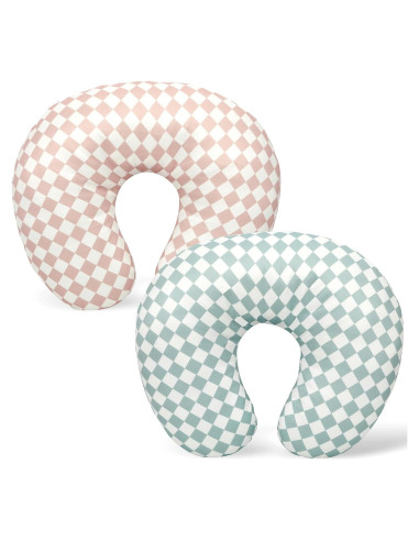 FEBSNOW 2 Fundas de Almohada de Lactancia Algodón 57x46cm