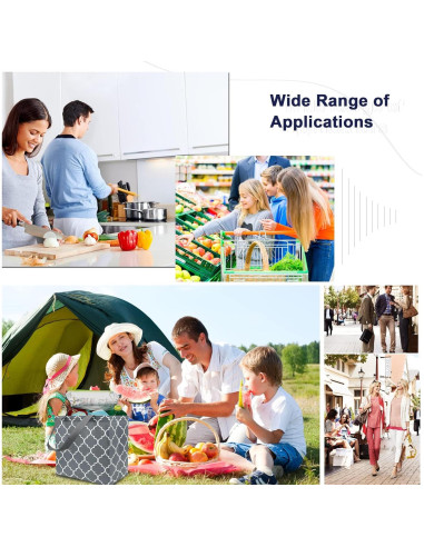 BeeGreen 6 Bolsas de Compras Reutilizables Plegables 33x18cm