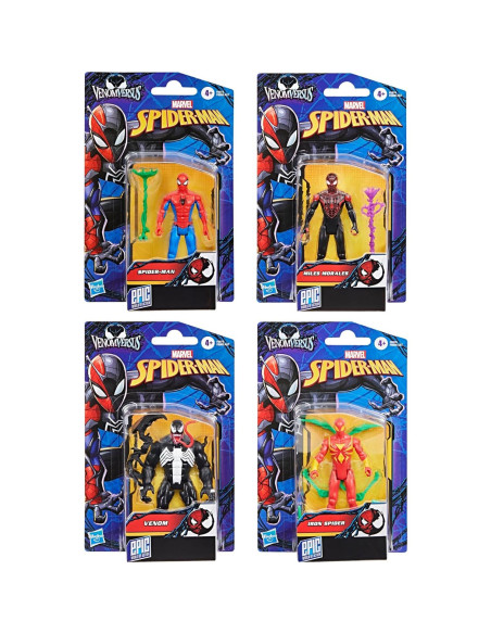 Figuras de Acción Marvel Spider-Man Venom 4 Piezas