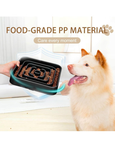 Cuenco de Alimentación Lenta para Perros LLUAII Negro 24 cm