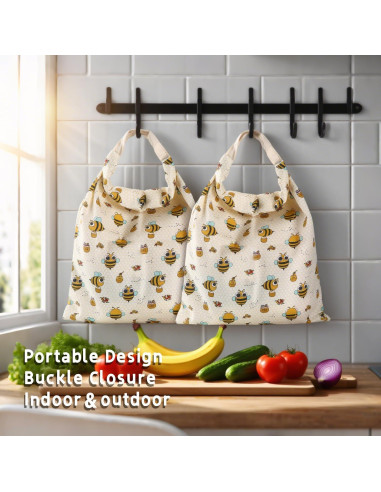 Bolsas de Pan de Cera de Abeja VAKEEN 43x33 cm Reutilizables