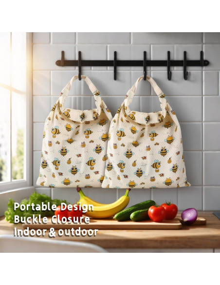 Bolsas de Pan de Cera de Abeja VAKEEN 43x33 cm Reutilizables