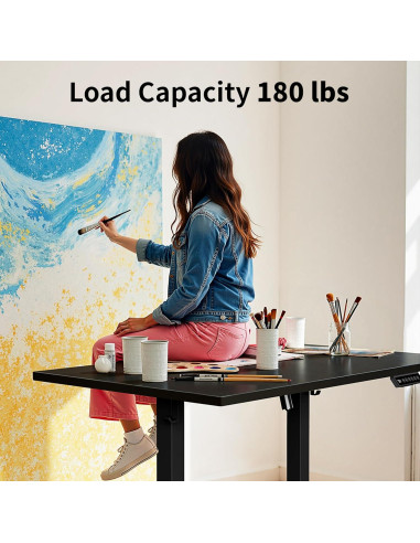 Escritorio Eléctrico Ajustable BIZUM 101.6x60.9 cm Negro