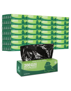 Bolsas de Desechos para Perros Sherr - 4000 Bolsas Negras