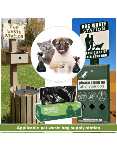 Bolsas de Desechos para Perros Sherr - 4000 Bolsas Negras 2