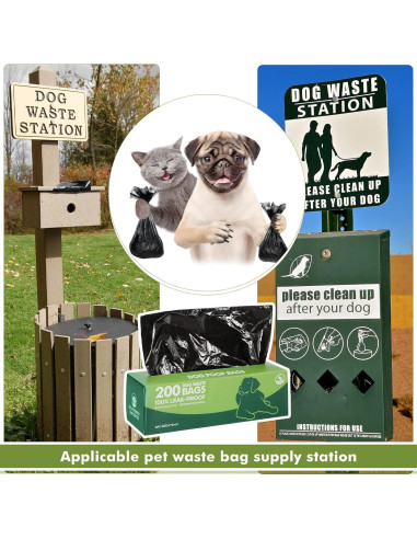 Bolsas de Desechos para Perros Sherr - 4000 Bolsas Negras